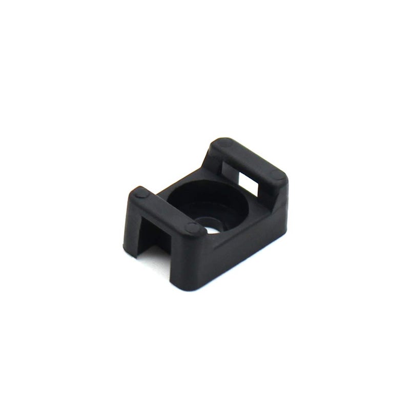 OLIREXD (100 Of Pack) Black 9mm Cable Tie Mount Base Saddle Type Mount Screw Wire Bundle Holder Base Holder Width Cable Large Size 0.75 inch - Image 3